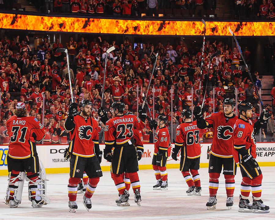 Vancouver Canucks v Calgary Flames - Game Three #2 Photograph by Derek Leung