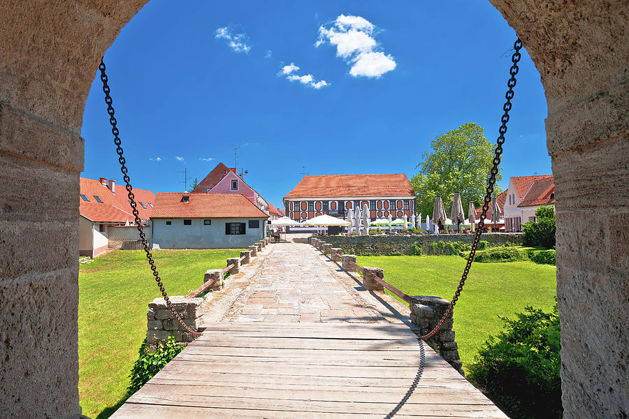 Varazdin. Old town gate of Varazdin park and landmarks view #2 Photograph by Brch Photography