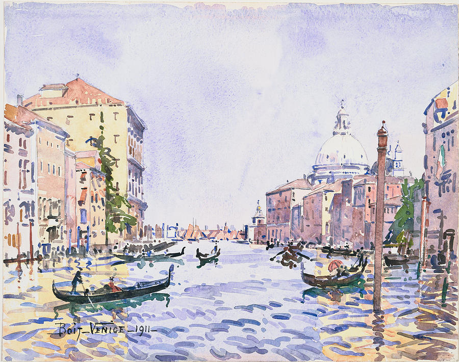 Edward Darley Boit Painting - Venice Afternoon on the Grand Canal  #2 by Edward Darley Boit