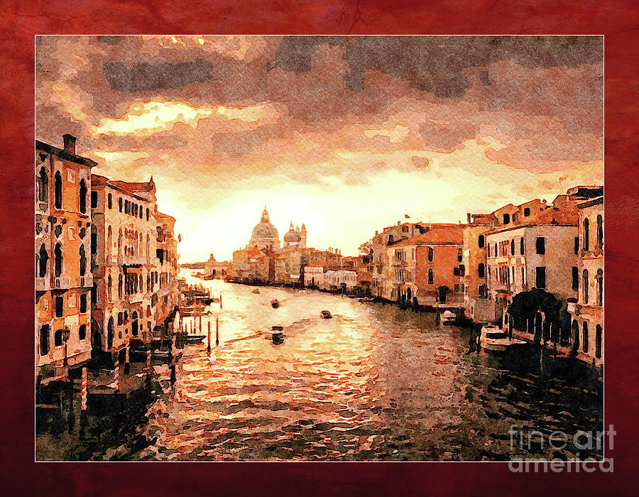 Venice, Grand Canal Digital Art By Jerzy Czyz - Fine Art America