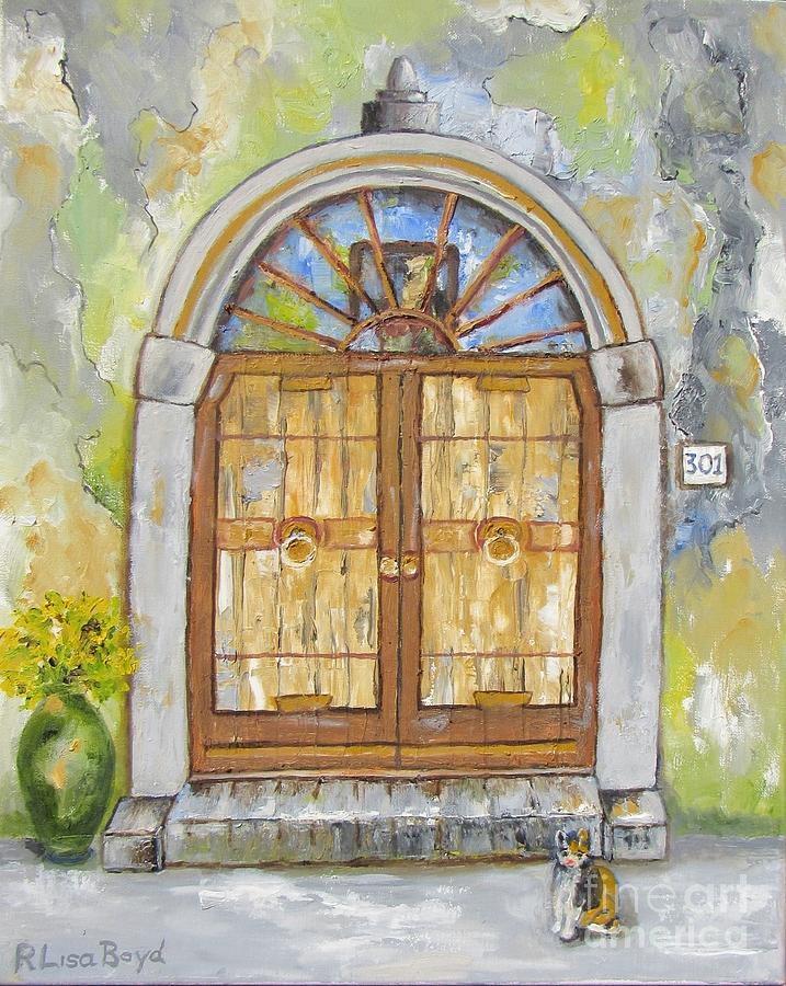 Venice Palace Entrance #2 Painting by Lisa Boyd