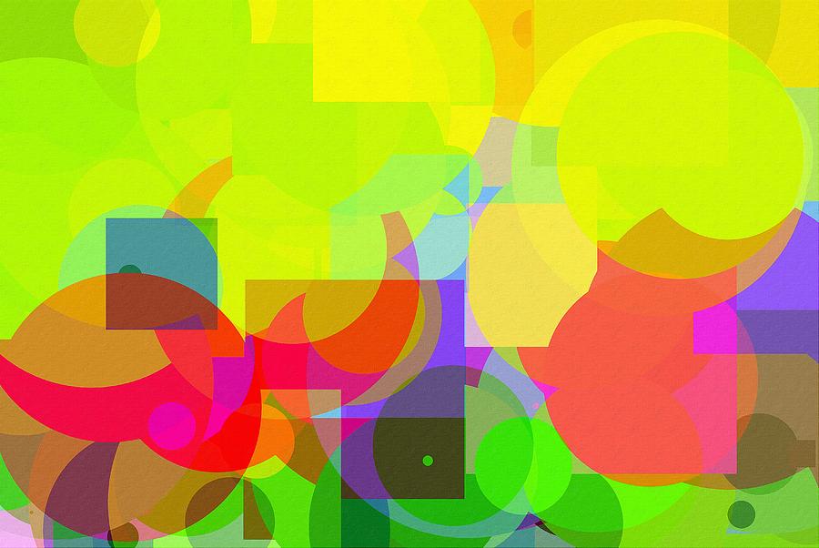 very bright Colorful abstract background in primary colours Photograph