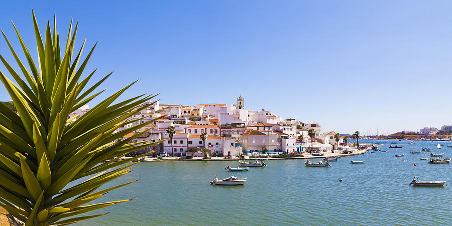 View of Ferragudo, Algarve, Portugal #2 Photograph by Werner Dieterich