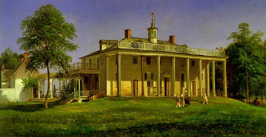 George Washington Painting - View of Mount Vernon #2 by Joachim Ferdinand Richardt