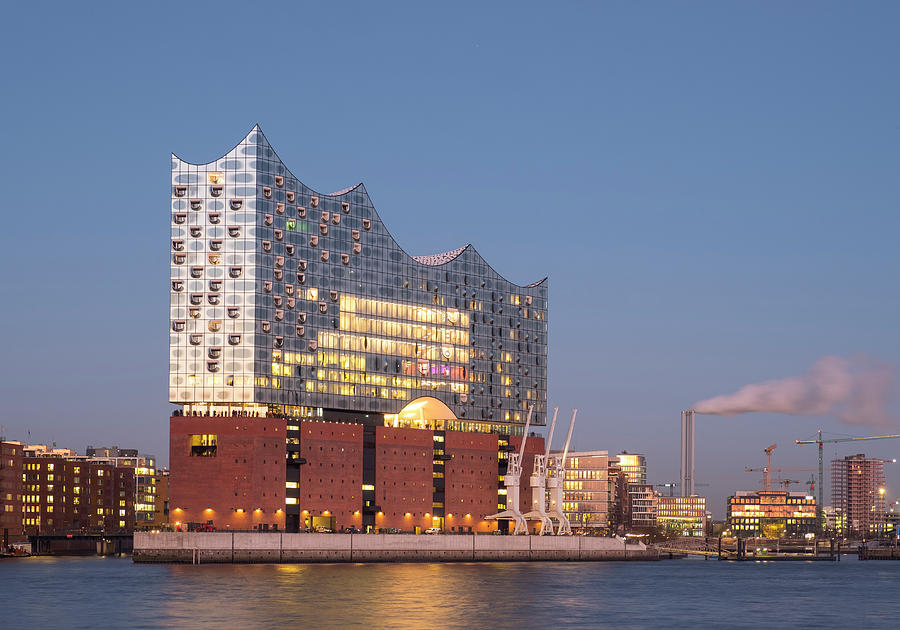 View of new Elbphilharmonie opera house in Hamburg #2 Photograph by ...