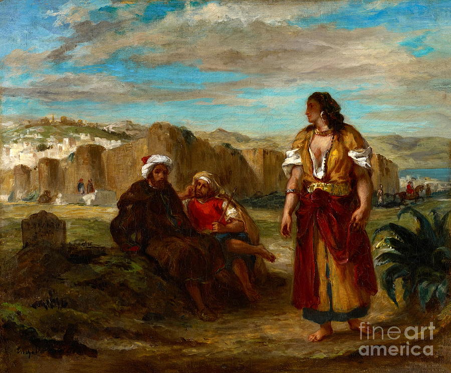 View of Tangier #2 Painting by Eugene Delacroix