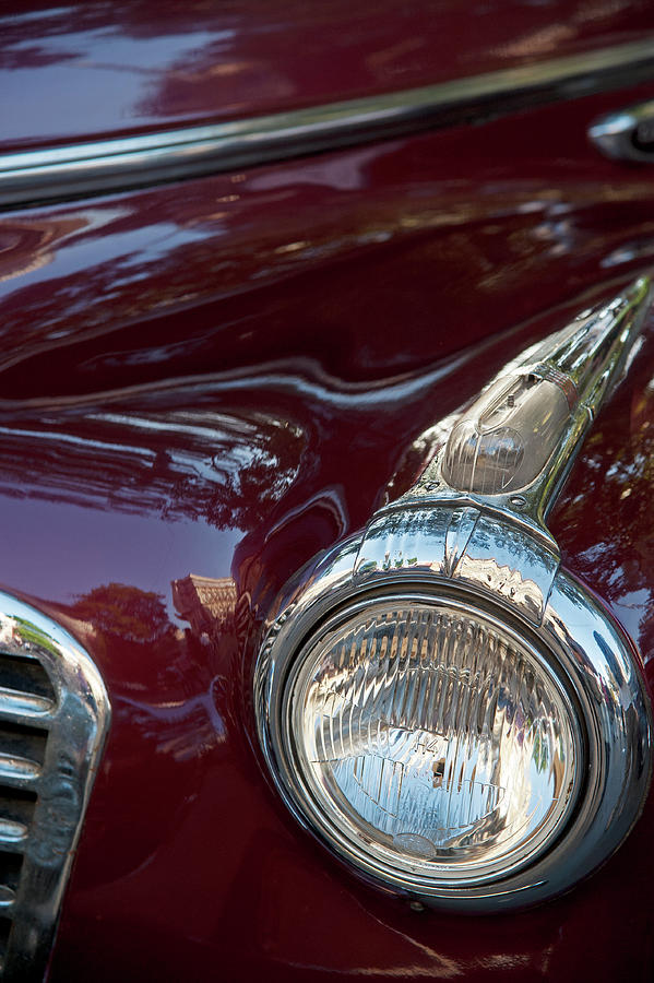 Vintage Car Head light Photograph by Hira Punjabi - Fine Art America