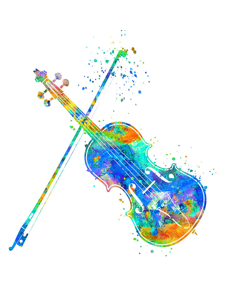 Violin Painting - Violin Art #2 by Zuzi s