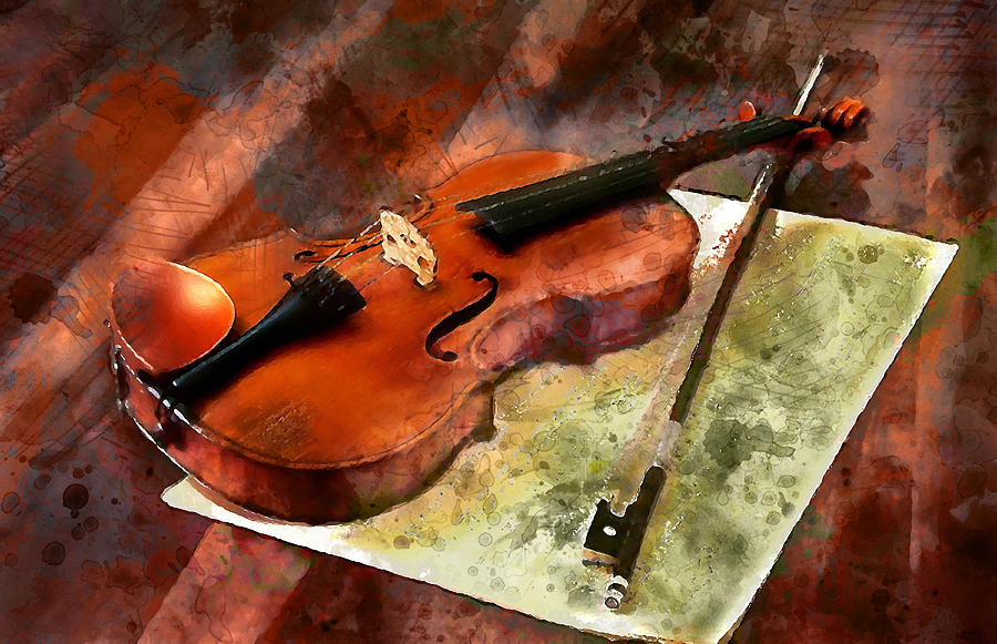 Violin Dream #2 Mixed Media by Marvin Blaine