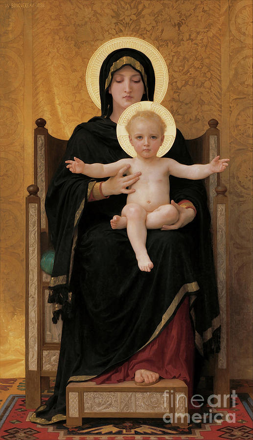 Madonna Digital Art - Virgin and Child #2 by Haibint Merch