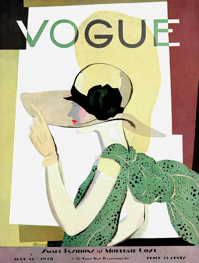 Vintage Digital Art - Vogue Magazine Cover #2 by Anna Shawn
