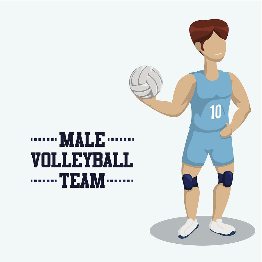 Volleyball Design #2 Drawing by Djvstock