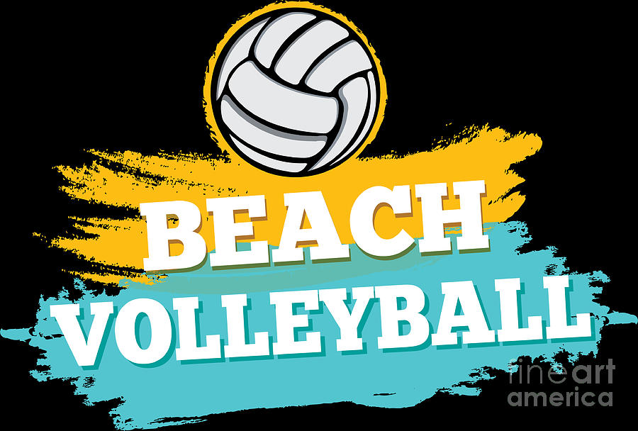 Volleyball Sport Lover Beach Volleyball Player Gift Idea Digital Art by ...