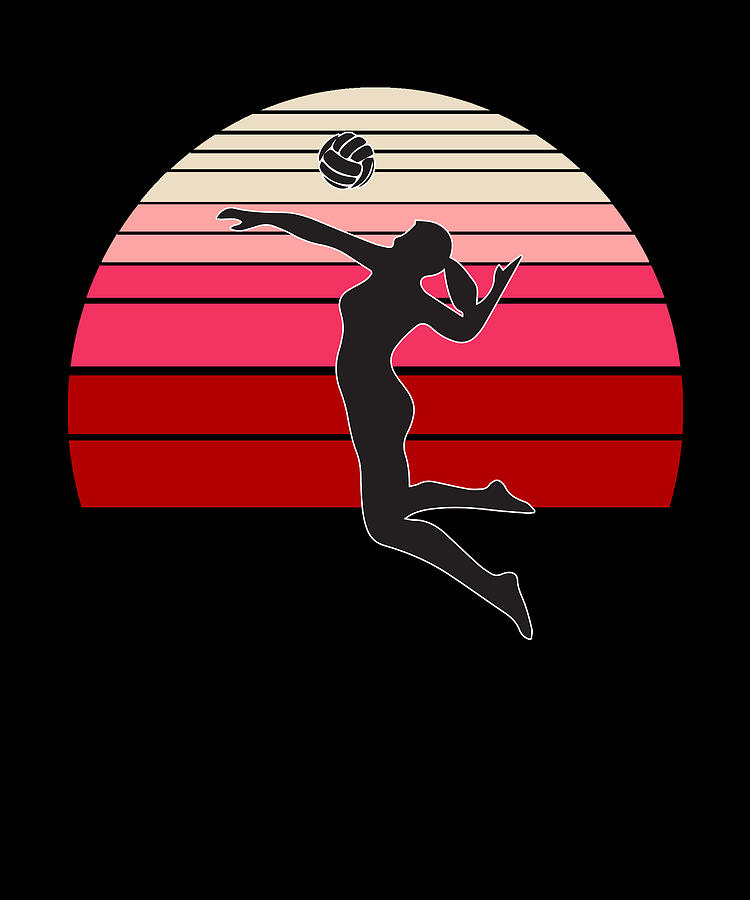 Volleyball vintage Drawing by Bruno - Fine Art America