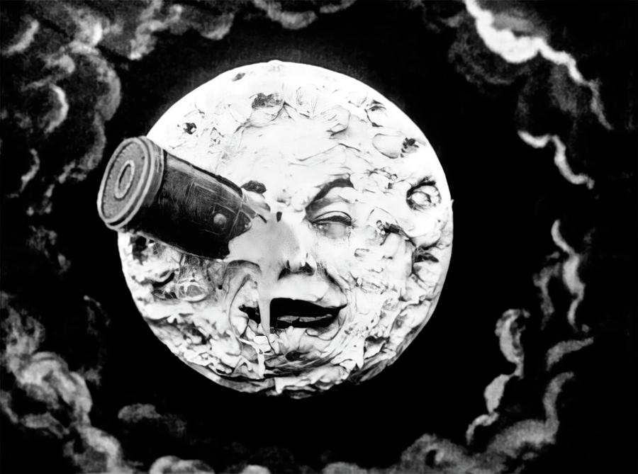 VOYAGE TO THE MOON -1902- -Original title LE VOYAGE DANS LA LUNE-, directed by GEORGES MELIES. #2 Photograph by Album VOYAGE TO THE MOON -1902- -Original title LE VOYAGE DANS LA LUNE-, directed by GEORGES MELIES. #2 Photograph by Album