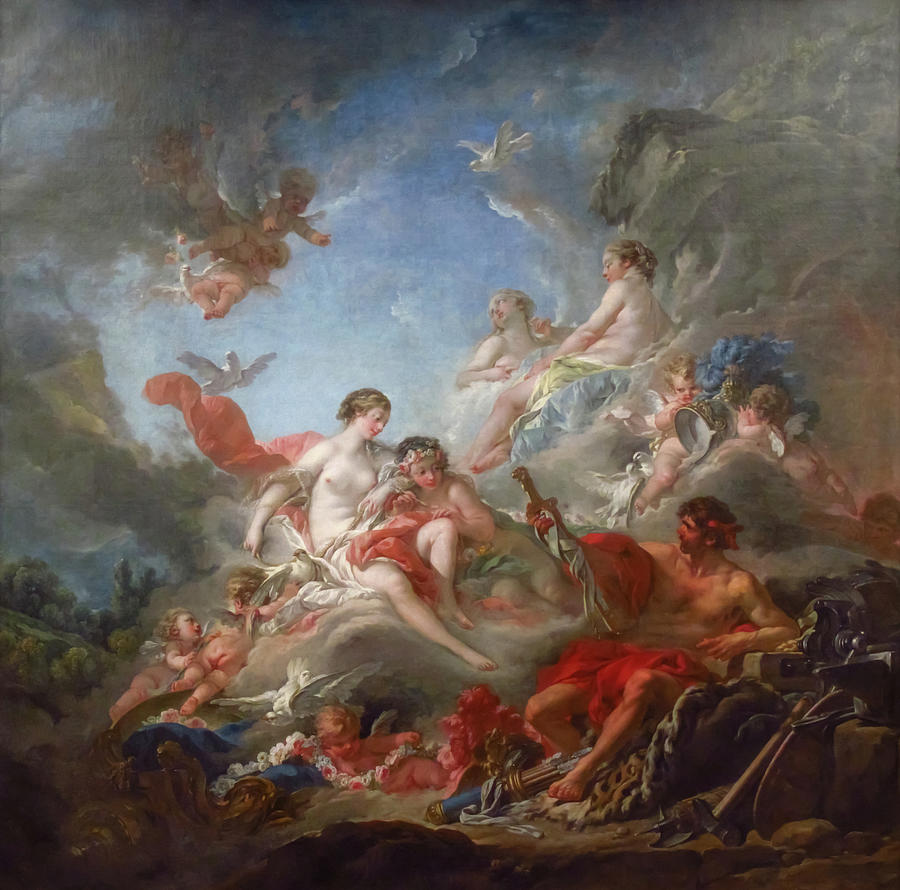 Vulcan Presenting Venus With Arms For Aeneas Painting