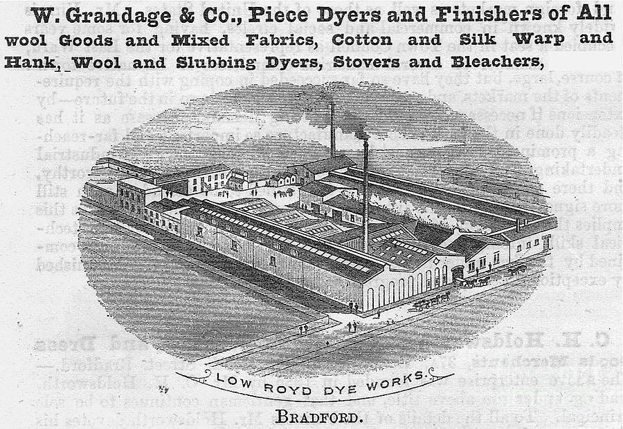 W. Grandage and company, piece dyers and finishers, wool goods. mixed fabrics, cotton, silk wrap, wo #2 Drawing by Mick Flynn
