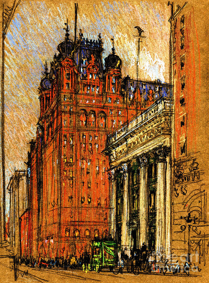 Waldorf Astoria Hotel Pastel by Peter Ogden