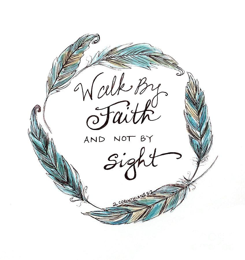 Walk by Faith #2 Painting by Elizabeth Robinette Tyndall