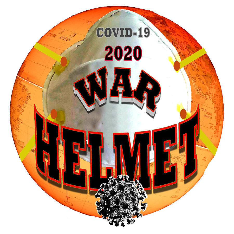 War Helmet Digital Art by Ewan McAnuff