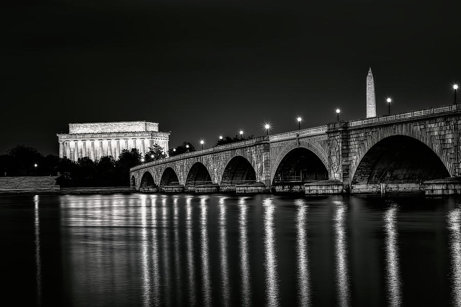 Washington DC at night #2 Photograph by Bill Dodsworth