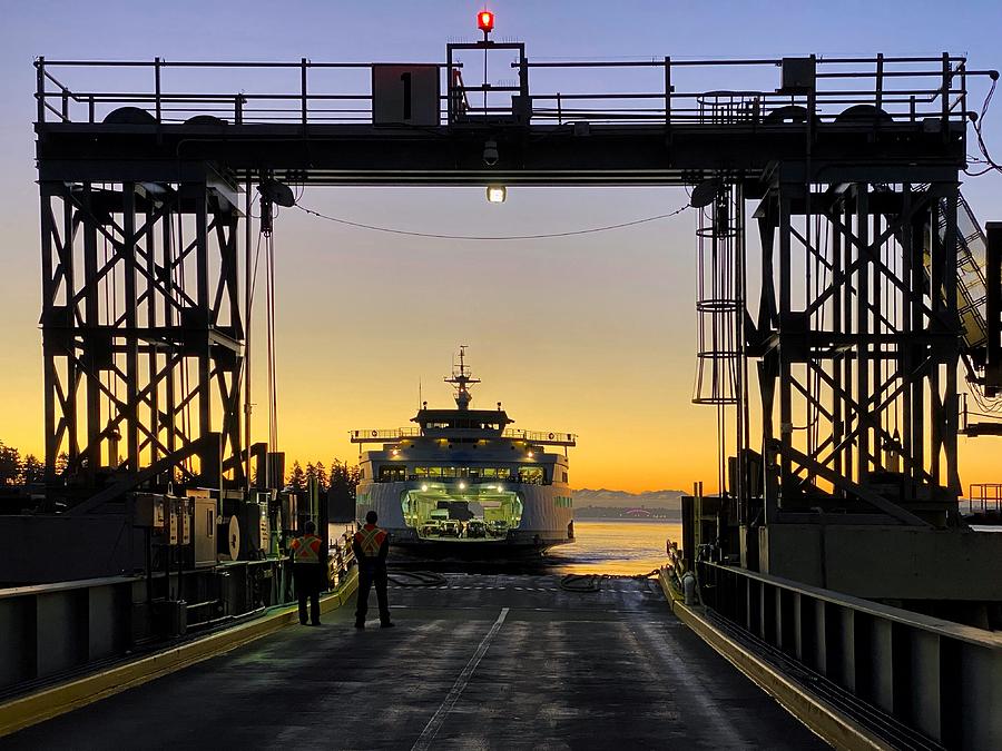 Washington State Ferry #2 Photograph by Jerry Abbott