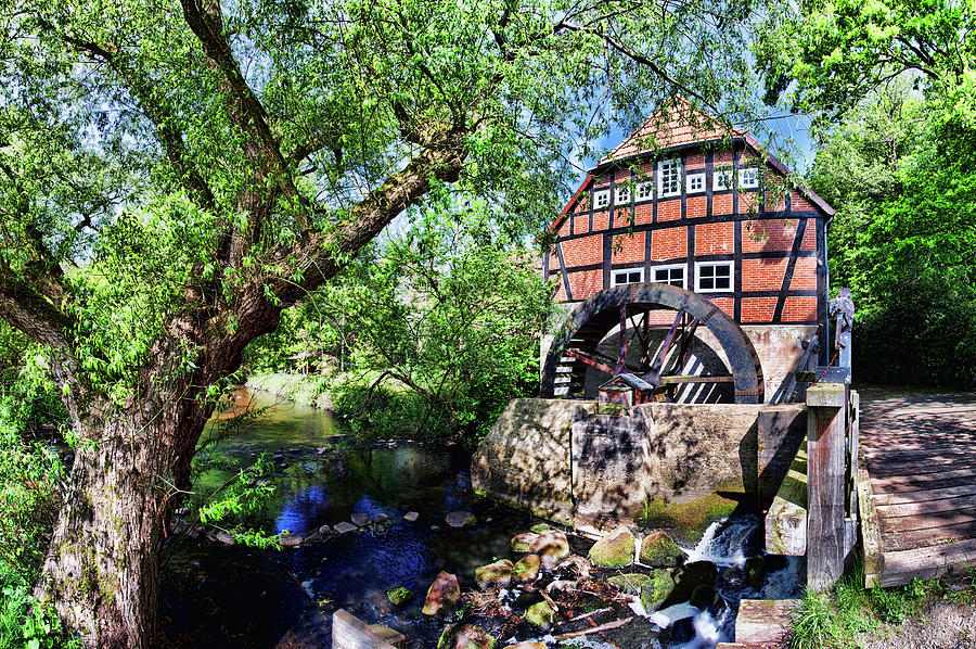 Wassermuehle in Stuckenborstel Germany Photograph by Peter-Michael Von