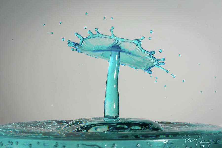 Water Drop Collision Photography Photograph by Prakash Gurnani - Pixels