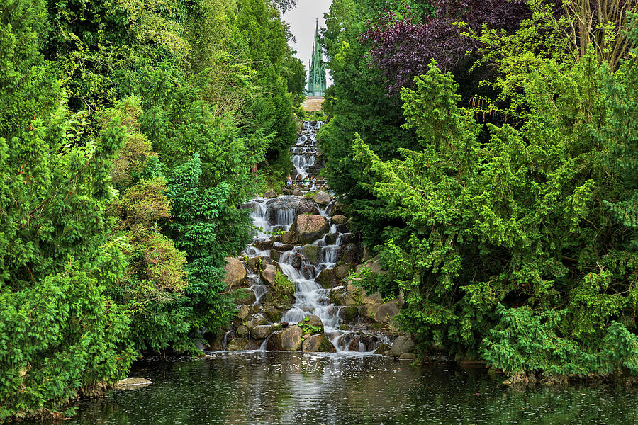 Waterfall in Viktoriapark in Berlin #2 Photograph by Artur Bogacki