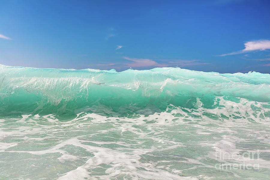 Waves crashing Ionian sea in Greece. #2 Photograph by Michal Bednarek