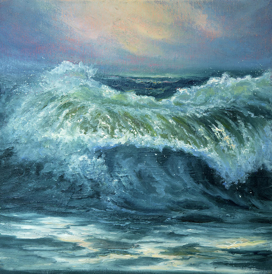 Waves during storm Painting by Boyan Dimitrov - Pixels