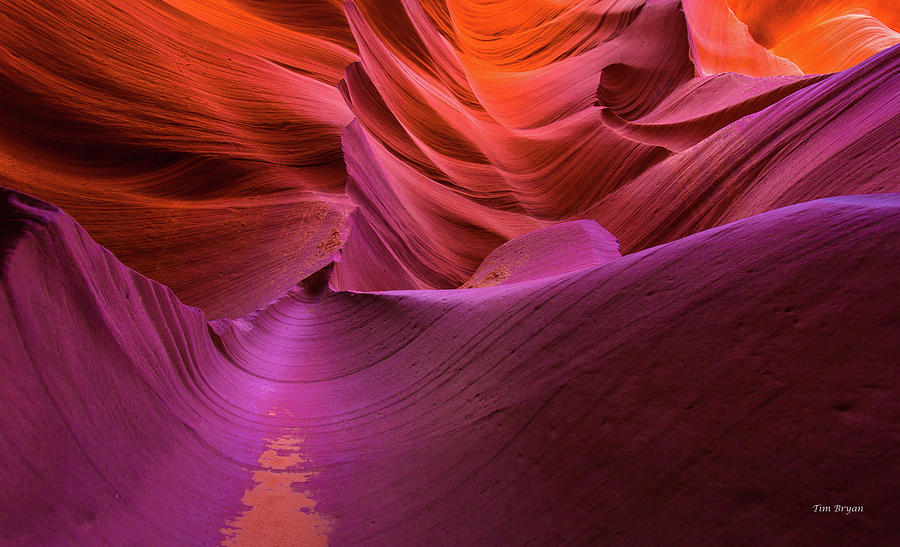 Waves-Lower Antelope Canyon #2 Photograph by Tim Bryan