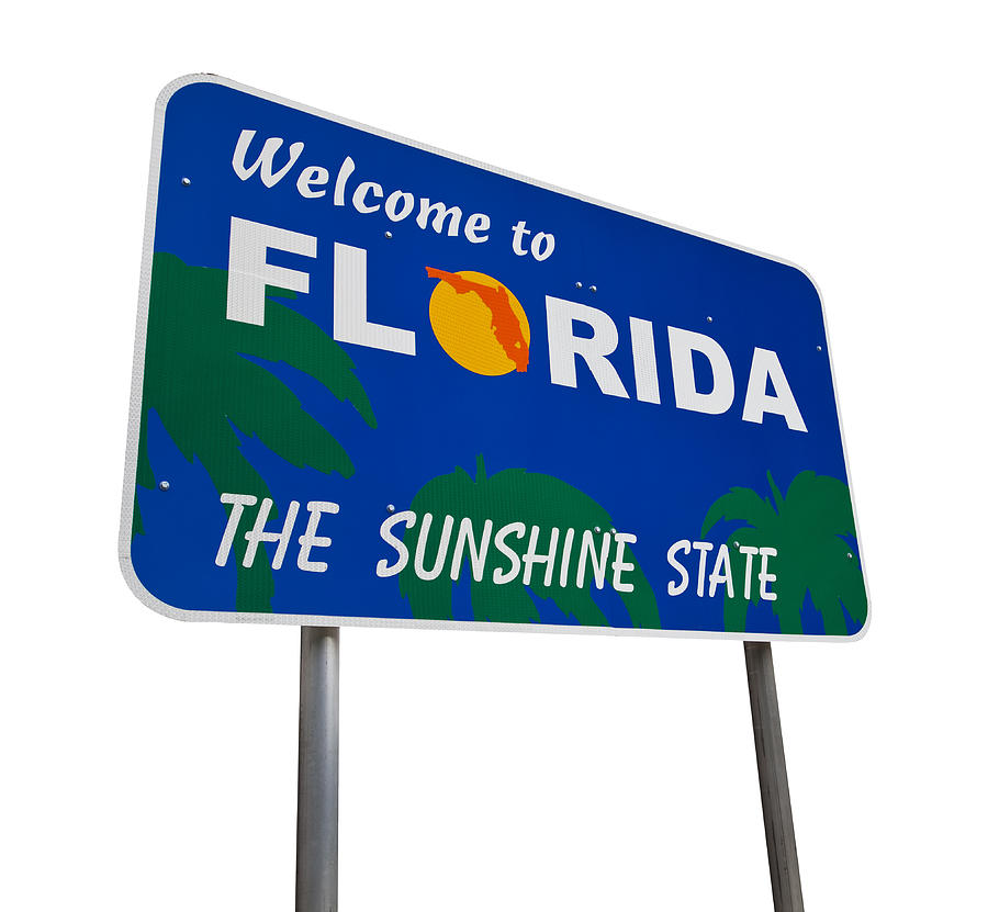 Welcome to Florida USA #2 Photograph by Pgiam