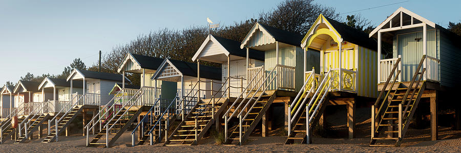 Wells Next the Sea Colouful Beach huts england #2 Photograph by Sonny Ryse