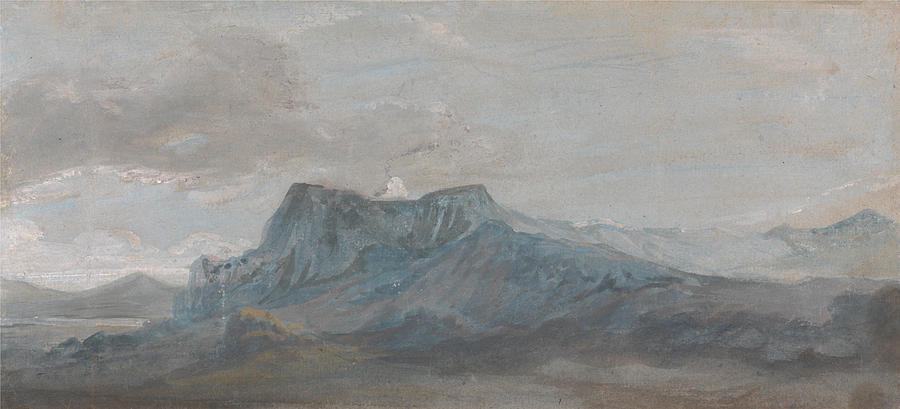 Welsh Mountain Study #3 Drawing by Paul Sandby