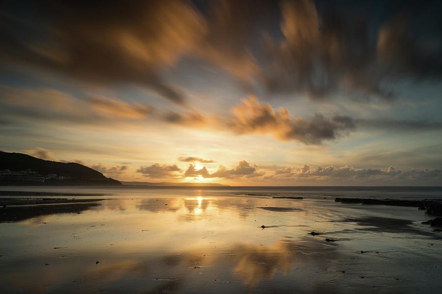 Westward Ho Beach Sunset Photograph By Tony Twyman