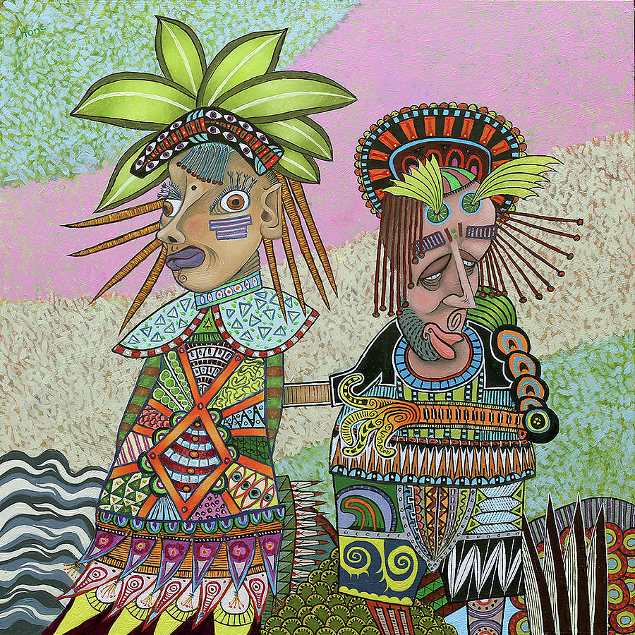 What Are We Doing #1 Painting by Hone Williams