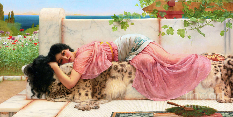When the heart is young Painting by John William Godward