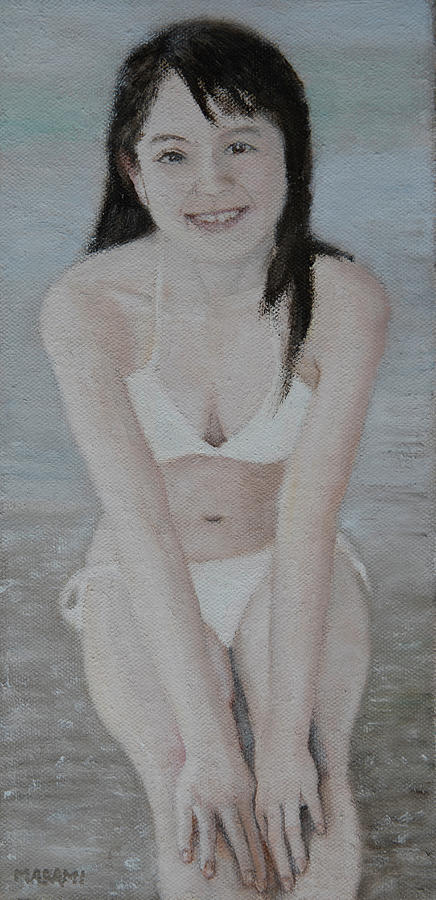 White Bikini #2 Painting by Masami IIDA