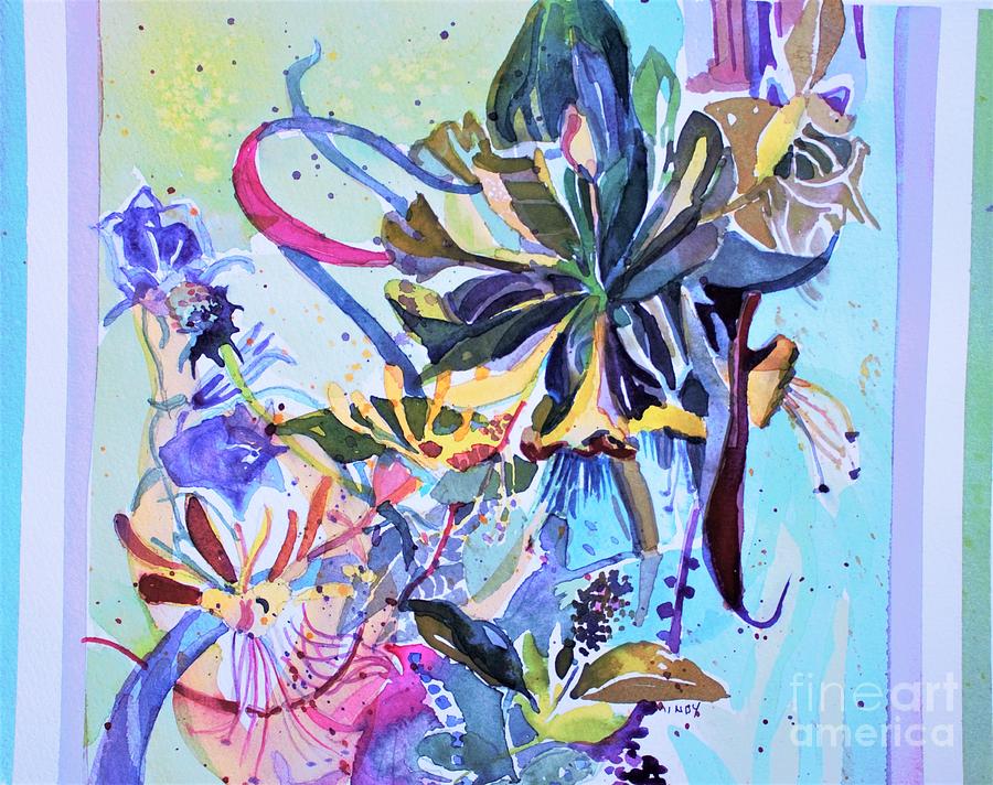 Still Life Painting - Wild Honeysuckle #2 by Mindy Newman