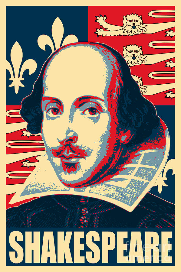 William Shakespeare Political Propaganda Pop Art Digital Art by Filip ...