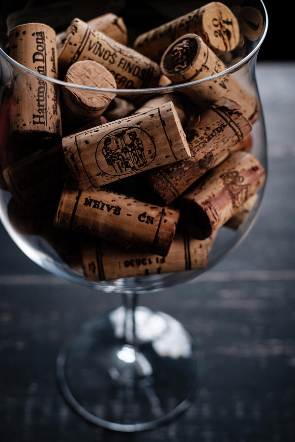 Wine Corks With Brand Names And Logos. #2 Photograph by Murmurbear