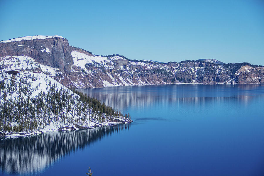 Winter at crater lake #2 Photograph by Kunal Mehra