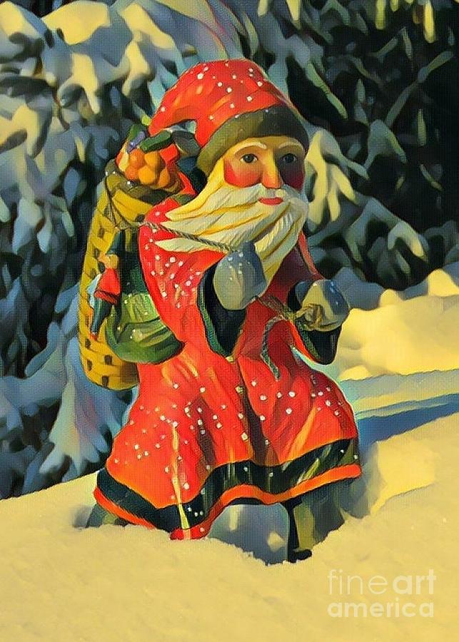 Winter Claus Sculpture by Leo and Marilyn Smith