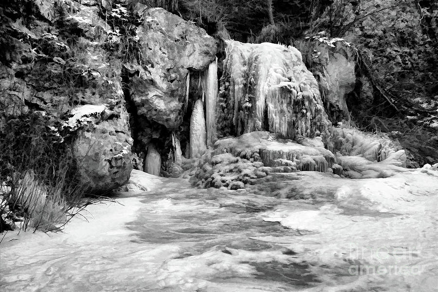 Winter Falls Photograph