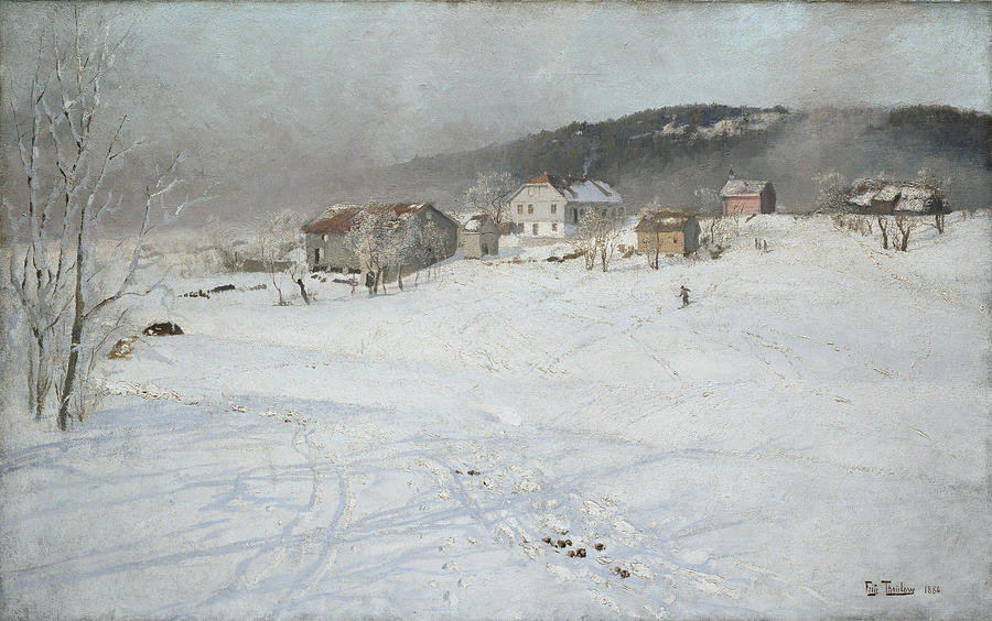 Winter Painting - Winter  #2 by Frits Thaulow