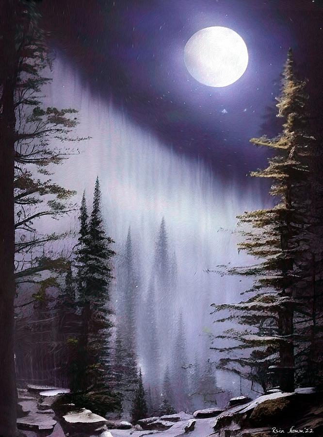 Winter Night #2 Digital Art by Rein Nomm