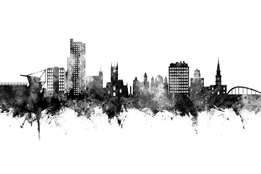 Wolverhampton England Skyline Digital Art by Michael Tompsett - Fine ...