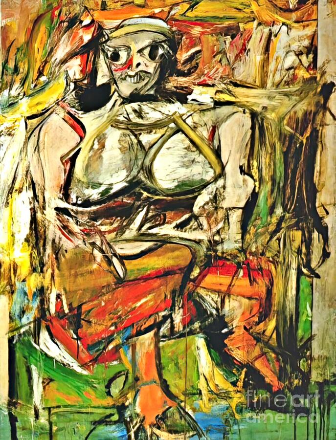 Woman I Painting Painting by Willem de Kooning Woman I Painting Painting by Willem de Kooning