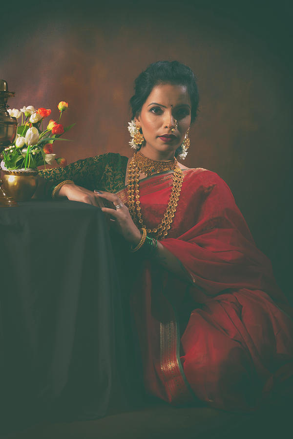 Woman in Red #2 Photograph by Kiran Joshi